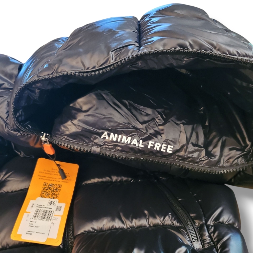 SAVE THE DUCK Black Puffer Jacket for Kids - Picture 9 of 17